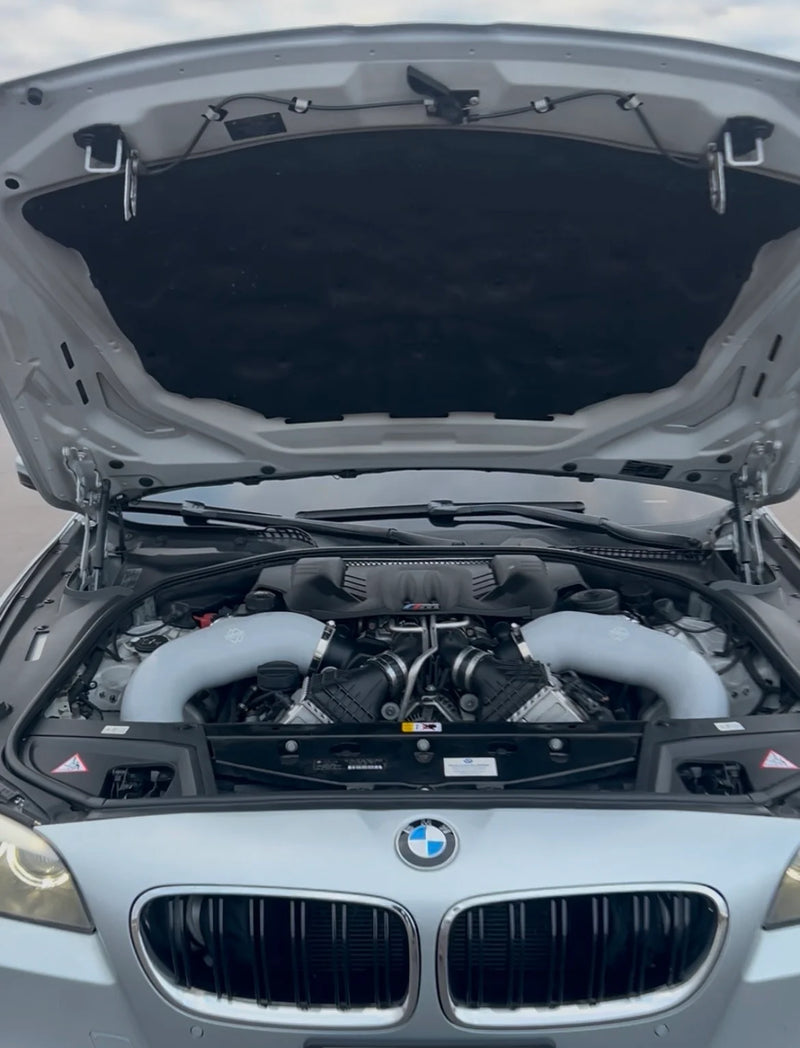 M5/M6 F10/F12/F1X silicone front mount intakes