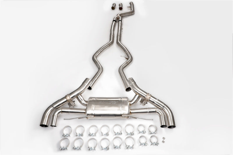 Arata performance M340i 2020+ single midpipe with valves