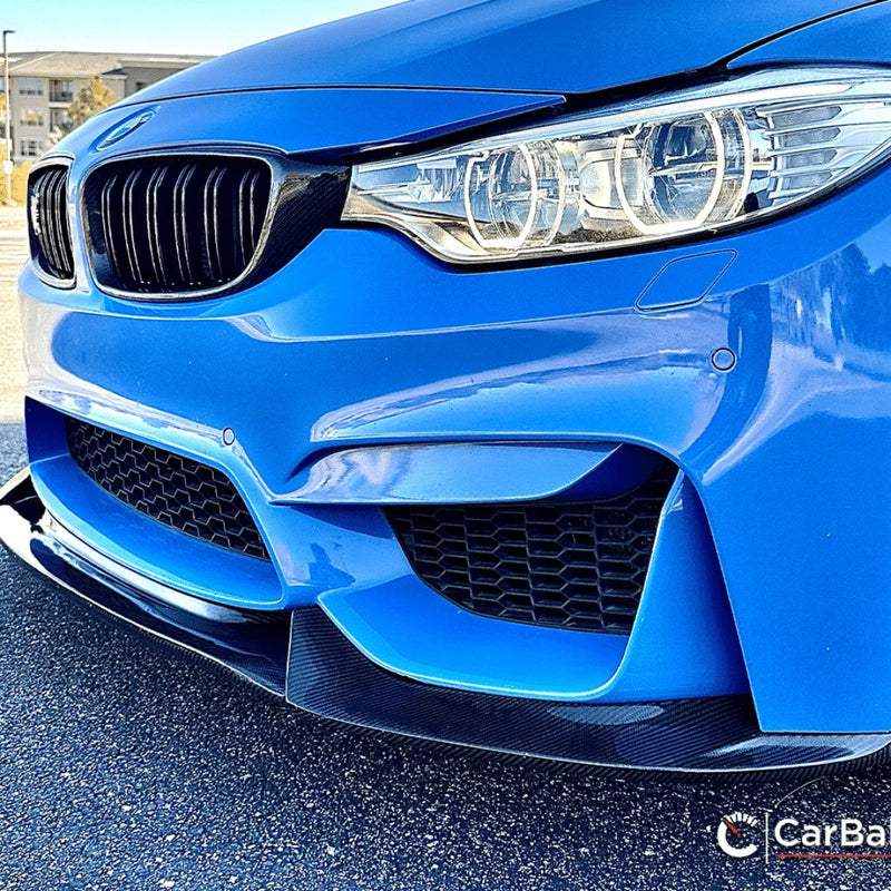 CarBahn F8x M3/M4 gloss dry carbon front splitter